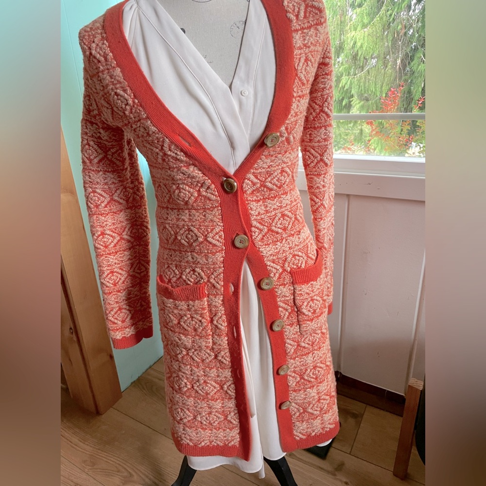 Anthropologie Moth Long Duster Sweater